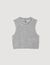 Top corto in maglia senza maniche