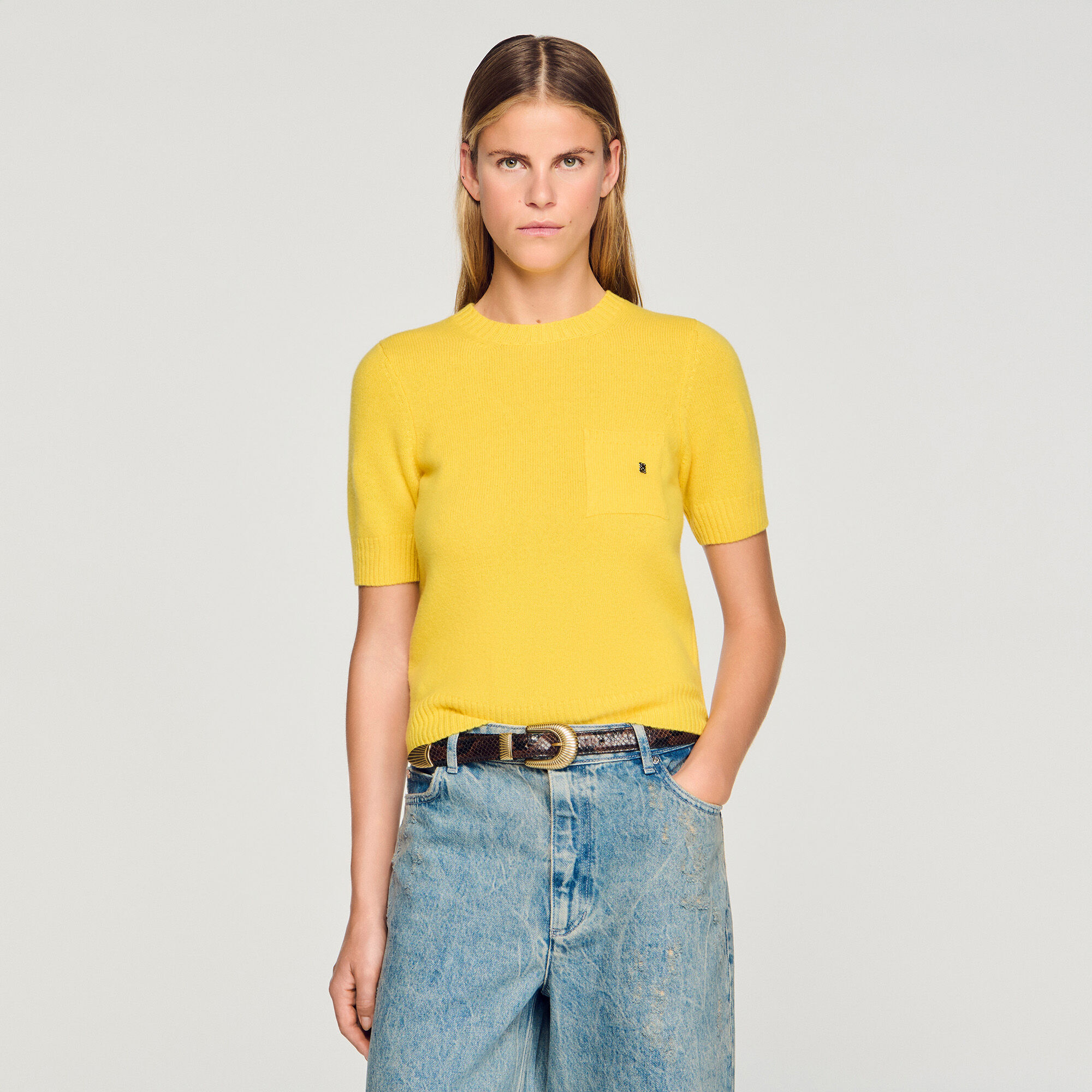 Maglione a maniche corte