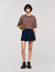 T-shirt a righe e strass