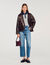 Maglione con colletto in jeans