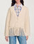 Cardigan in maglia con frange