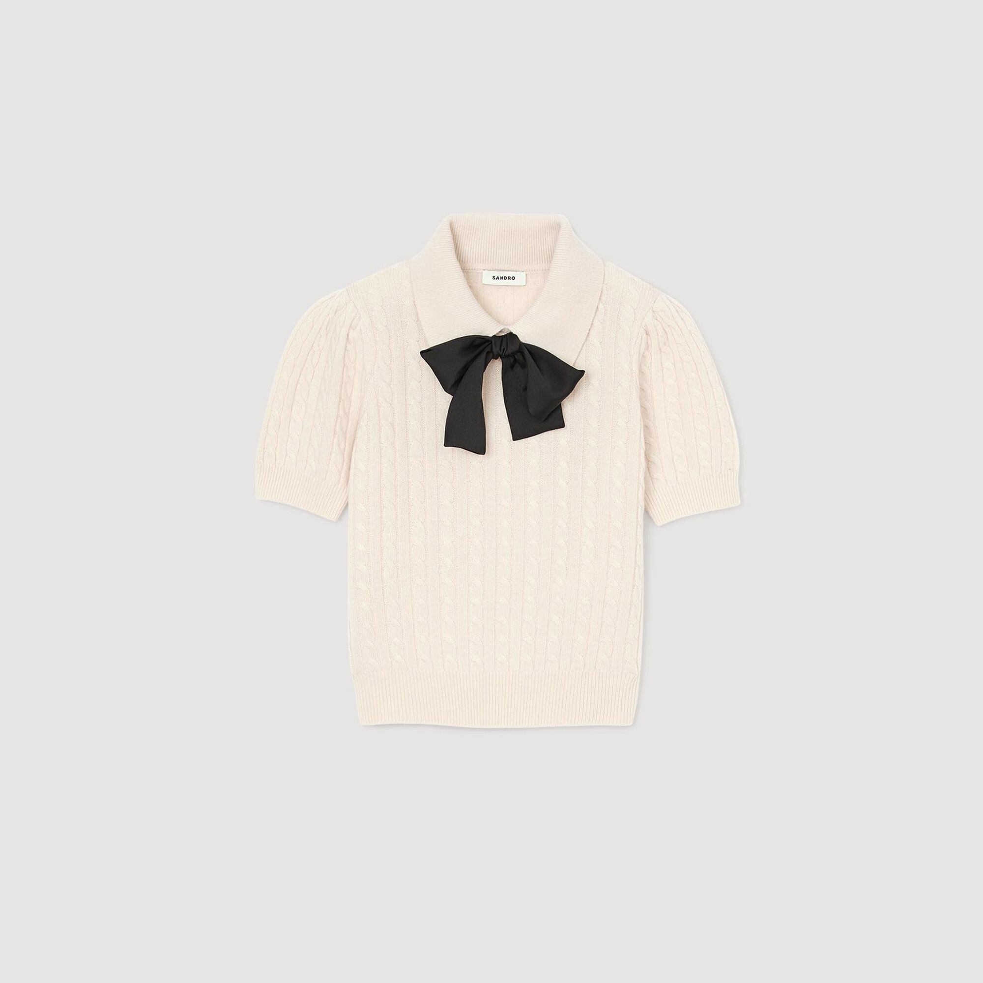 Maglione in maglia a colletto polo