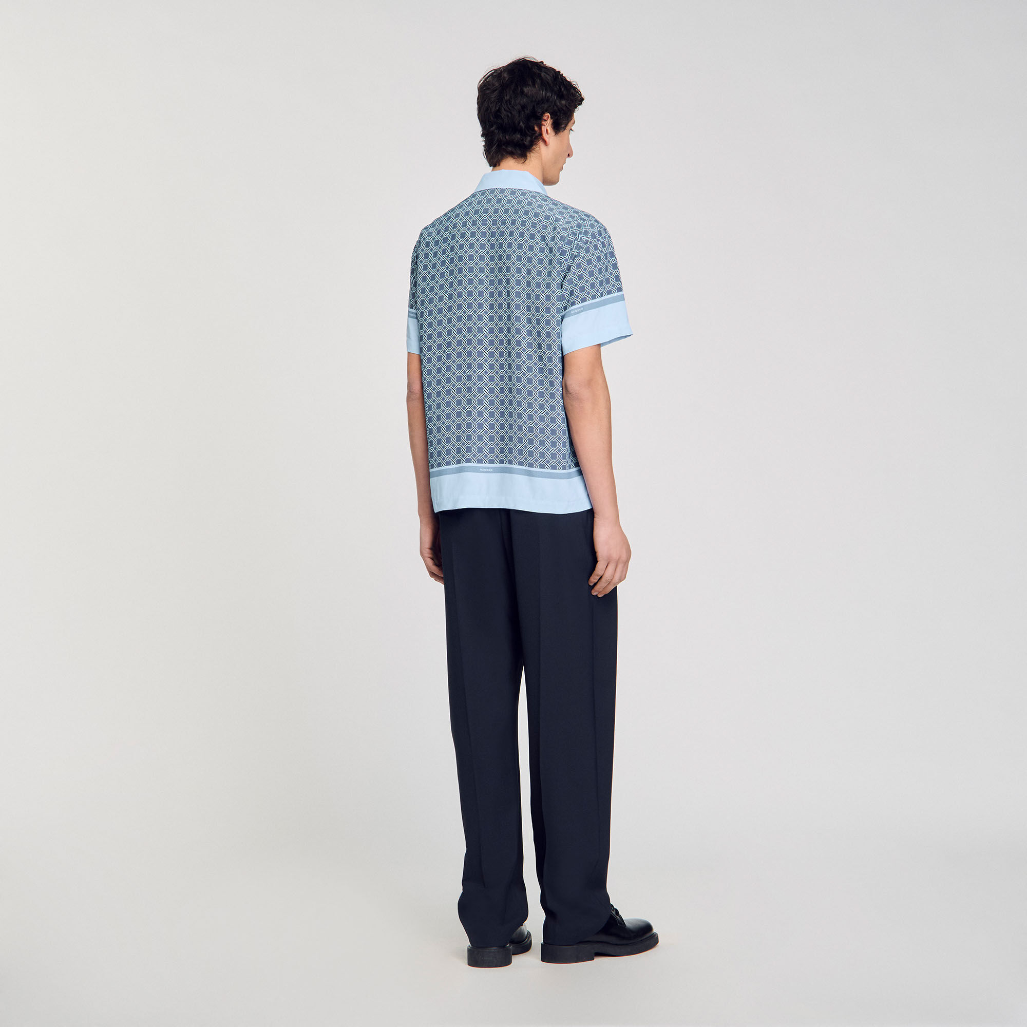 Camicia a maniche corte con stampa