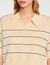 Maglione corto in maglia a righe