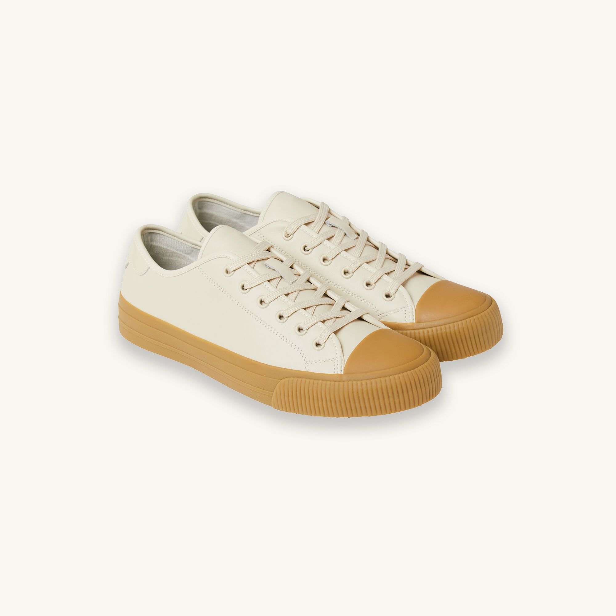 Sneaker basse in pelle verniciata