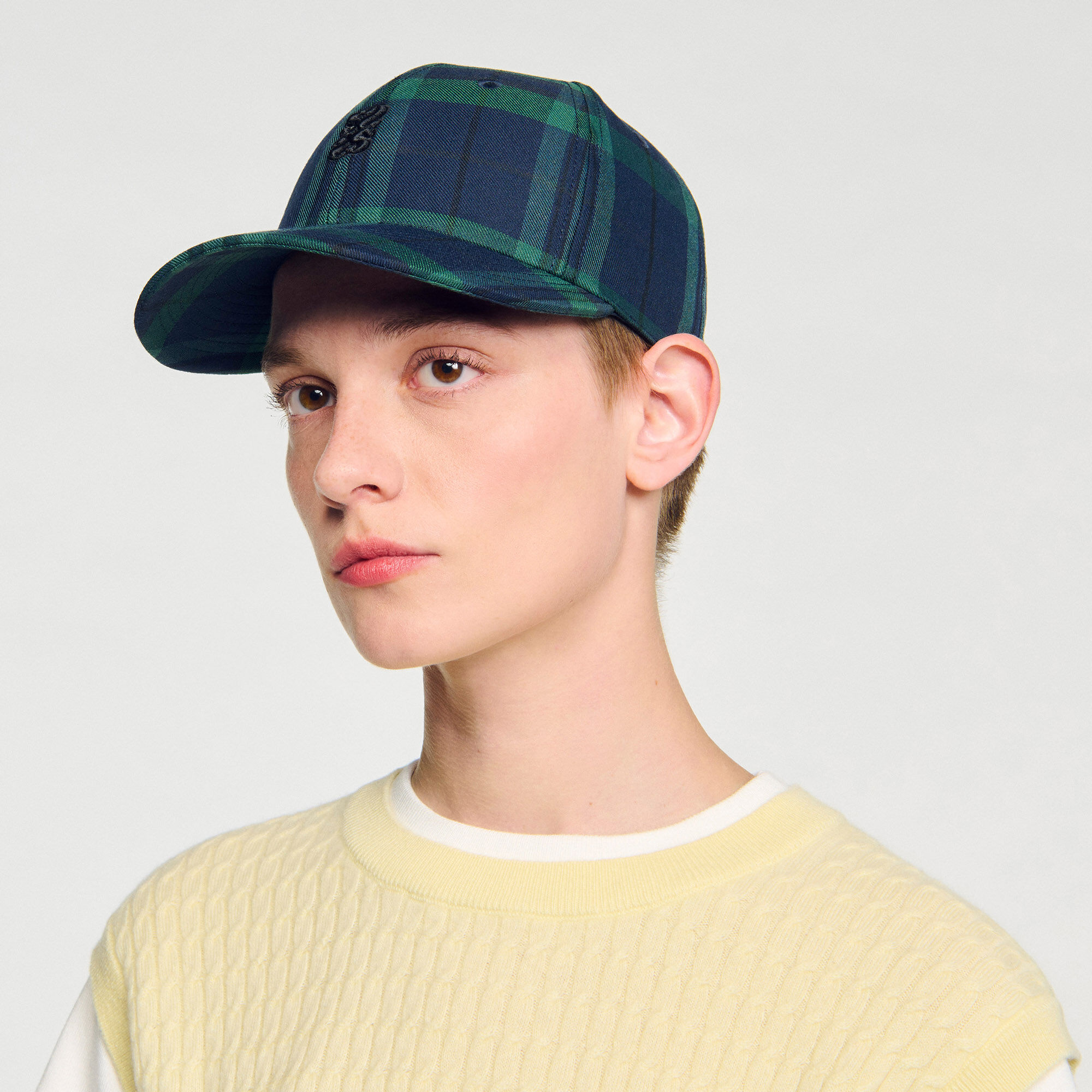 Cappellino a quadri