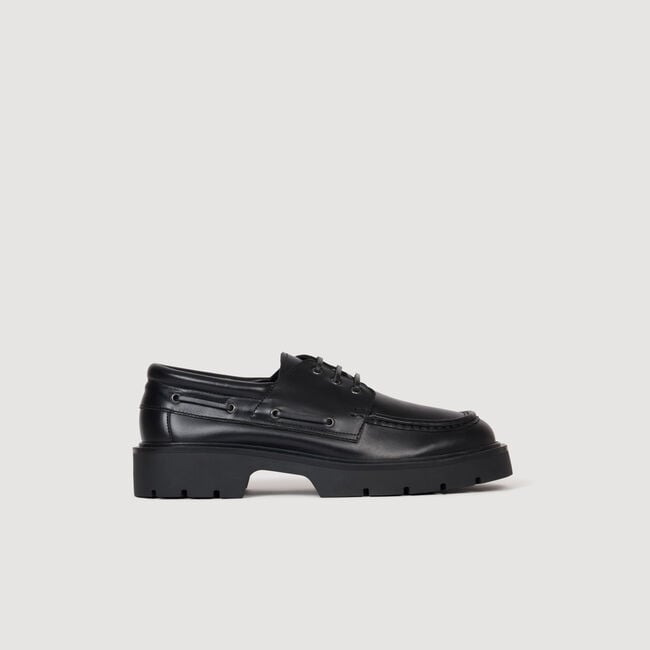 Scarpe da barca in pelle