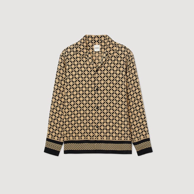 Camicia fluida con stampa