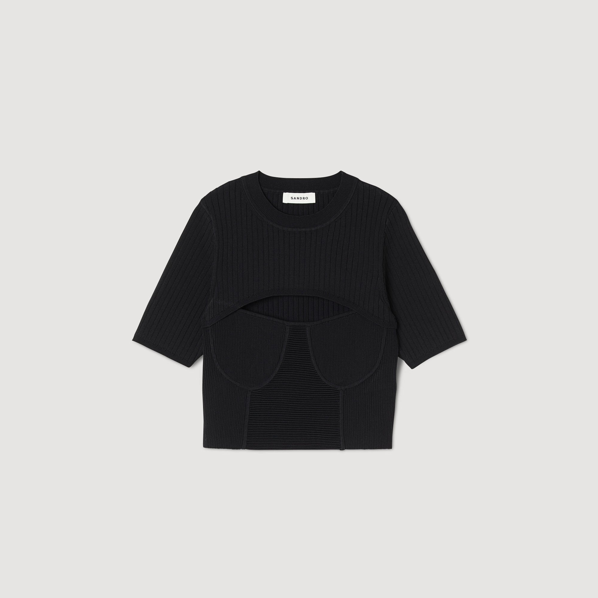 Maglioncino corto traforato