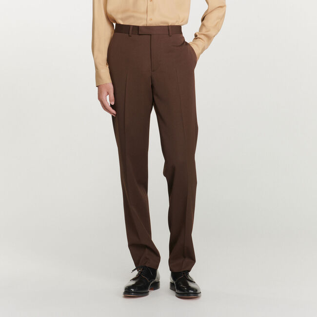 Pantaloni da completo in lana vergine