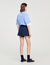 Short sartoriale plissettato