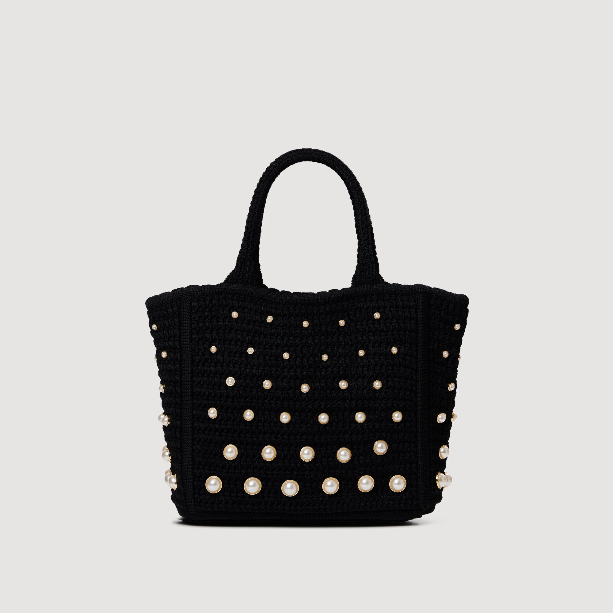 Borsa crochet perlata