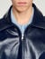 Giubbotto con zip in pelle