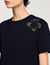 T-shirt con fiori ricamati