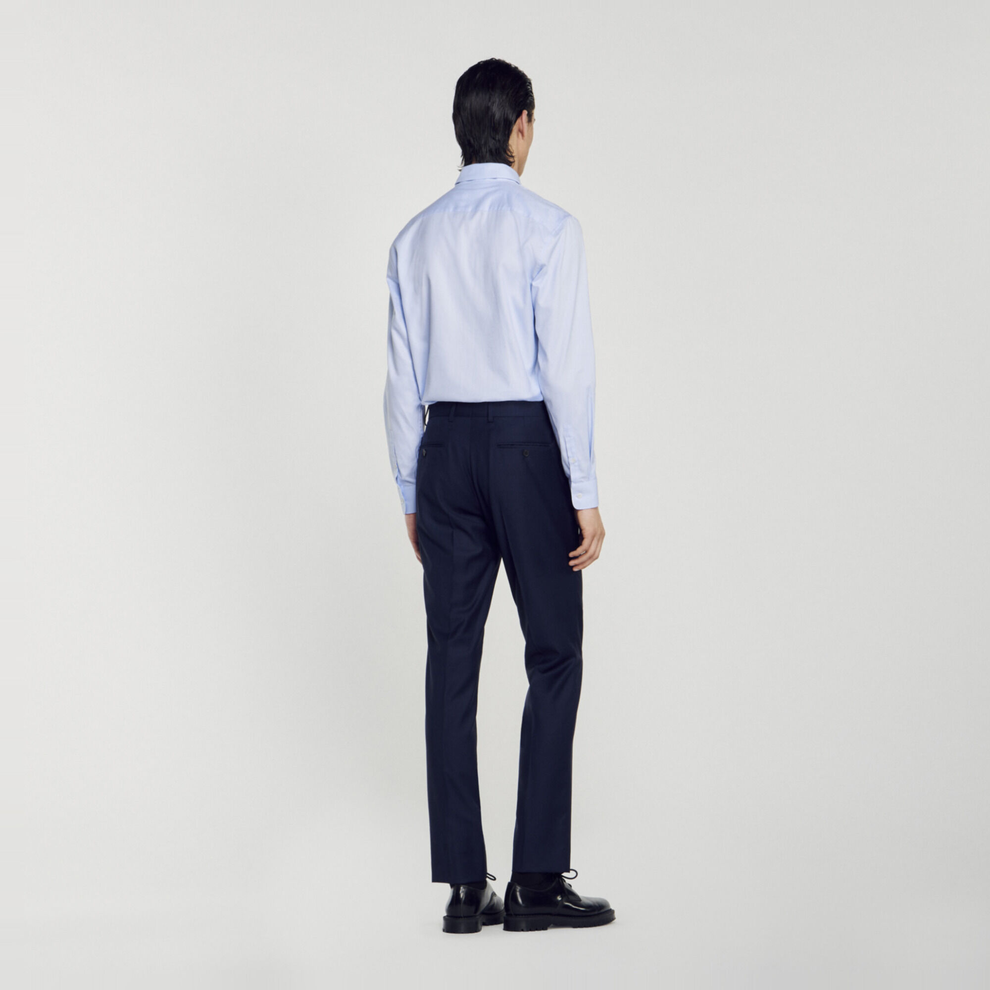 Pantaloni da completo in lana stretch