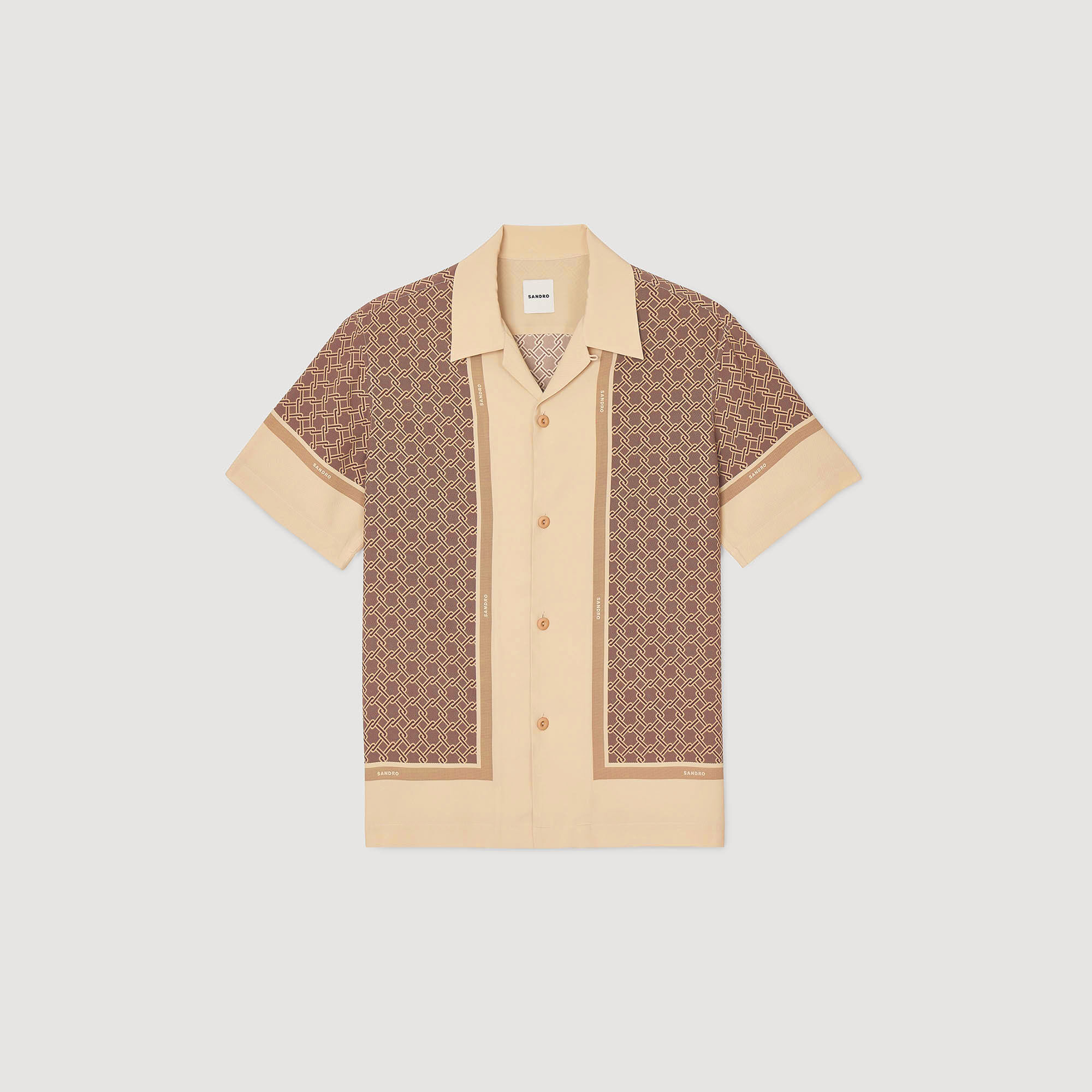 Camicia a maniche corte con stampa