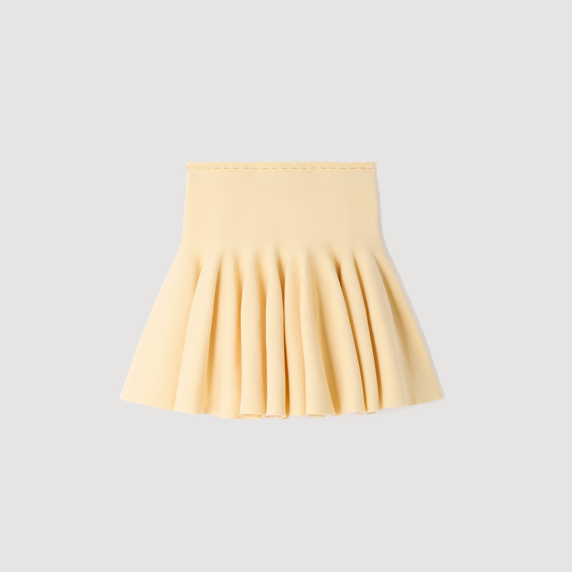 Gonna corta a ruota in maglia