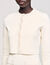 Cardigan corto con perline