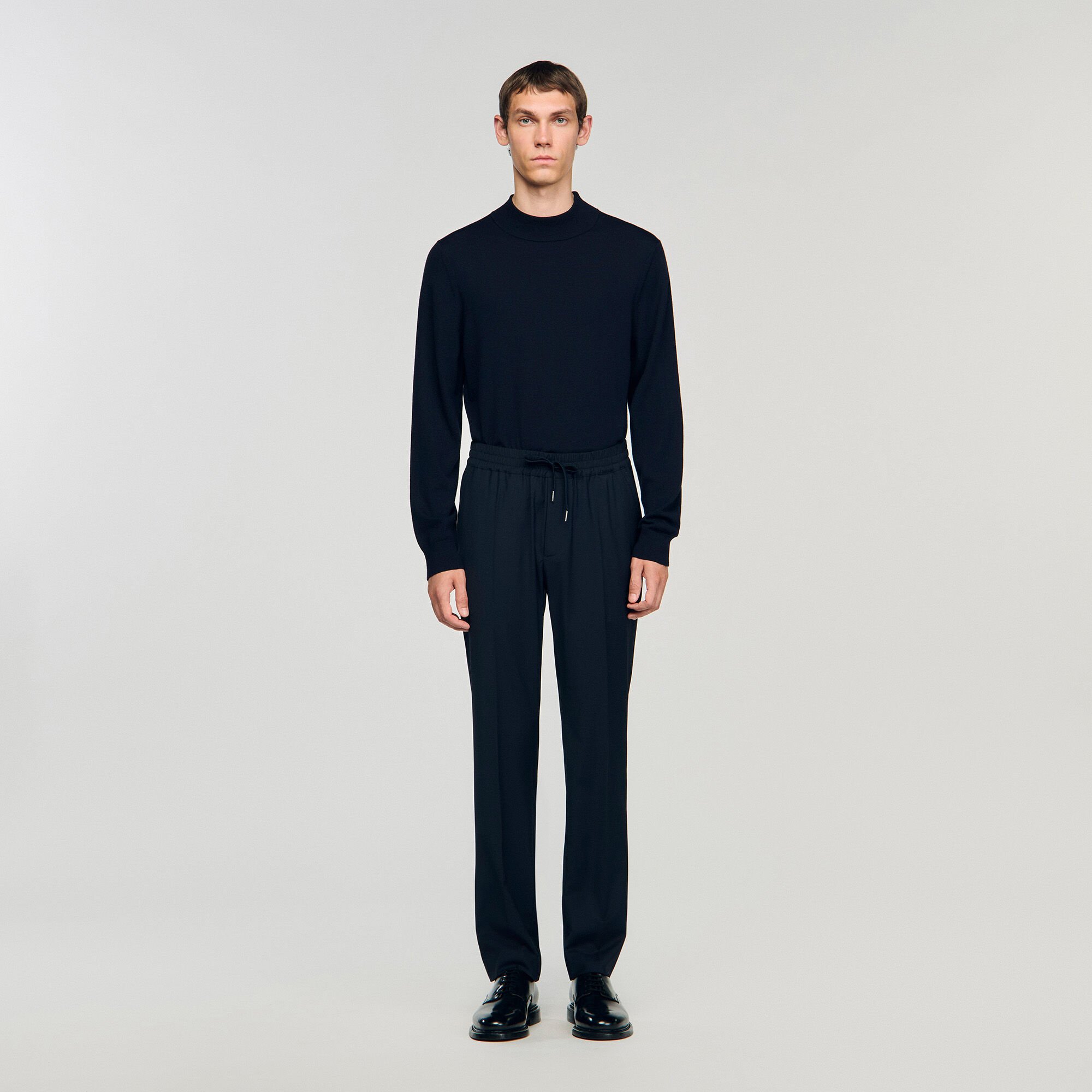 Pantaloni dritti elasticizzati