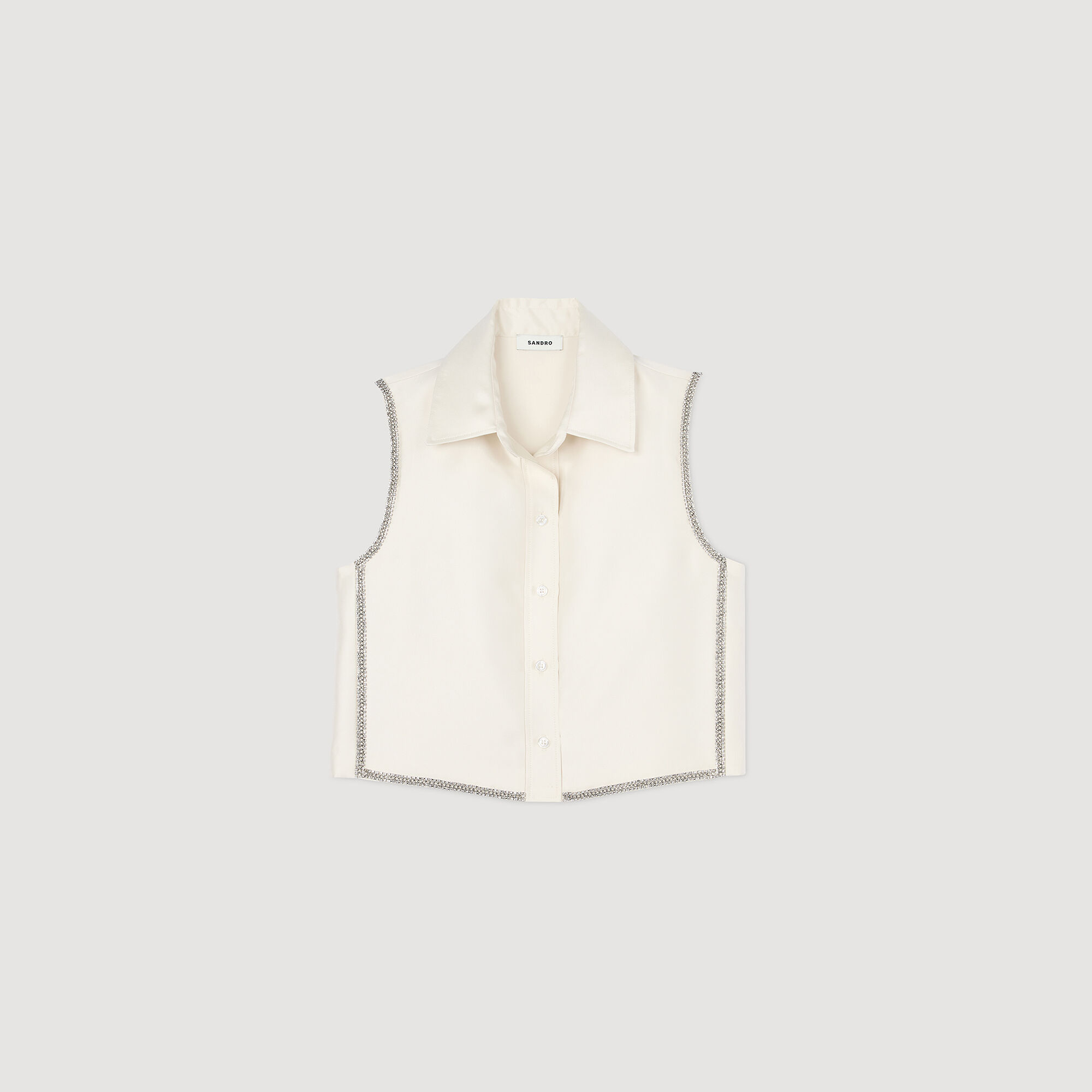 Camicia corta glitterata