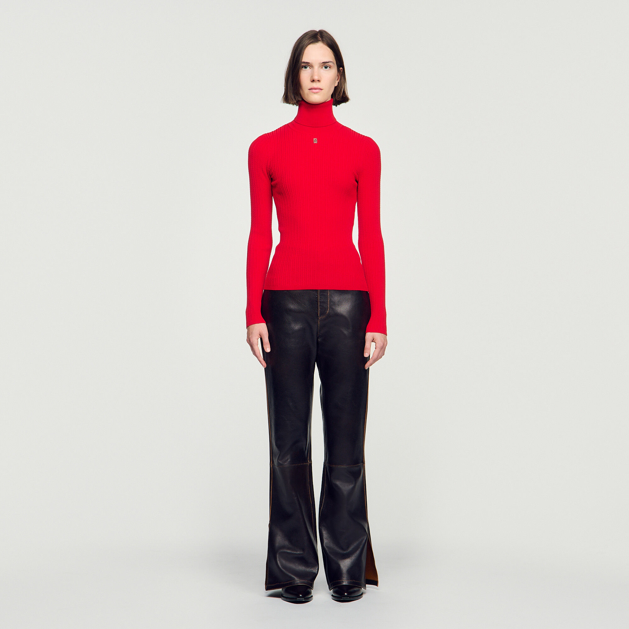 Dolcevita in maglia ritorta - Donna | Sandro