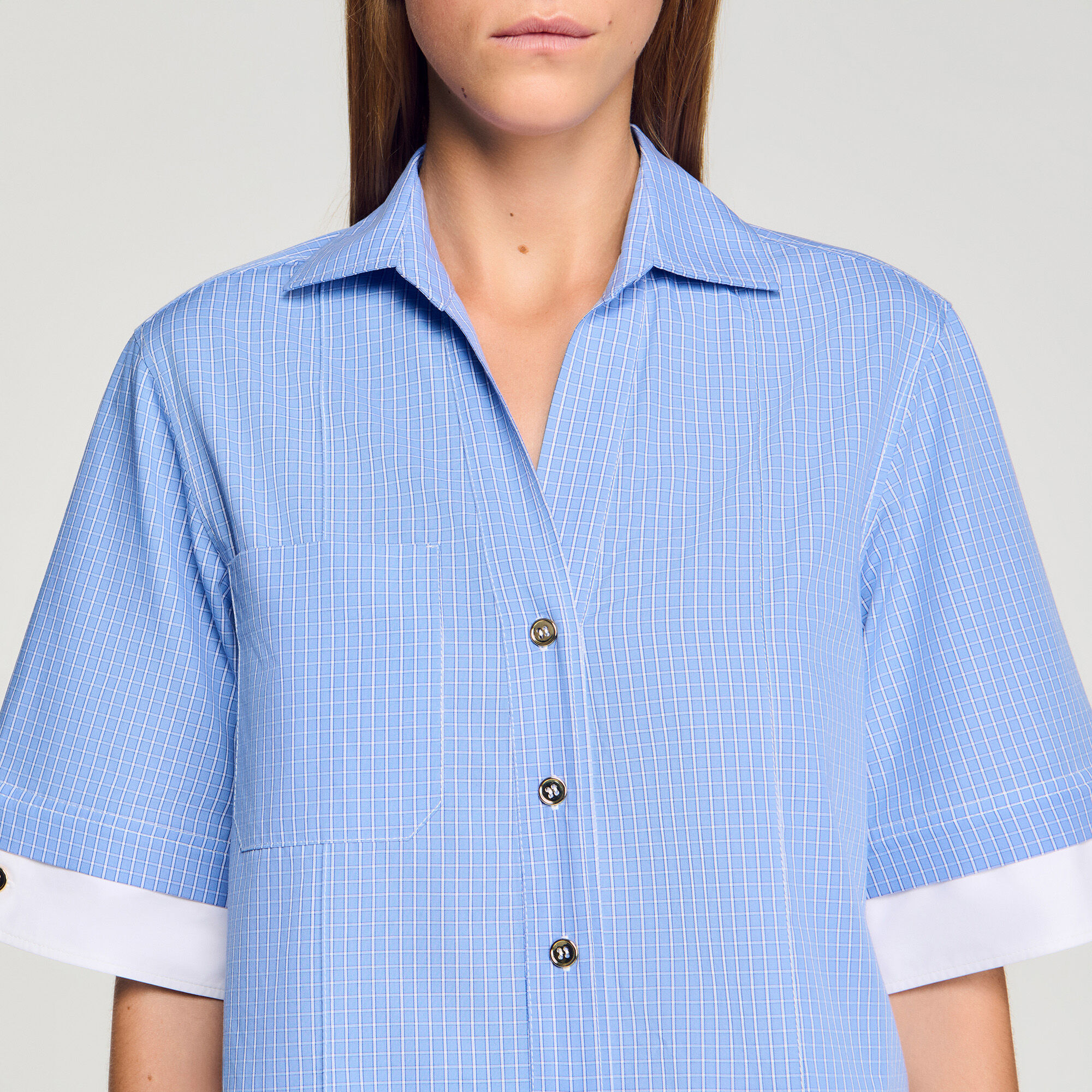 Camicia a quadri oversize