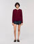 Maglione con collo arricciato