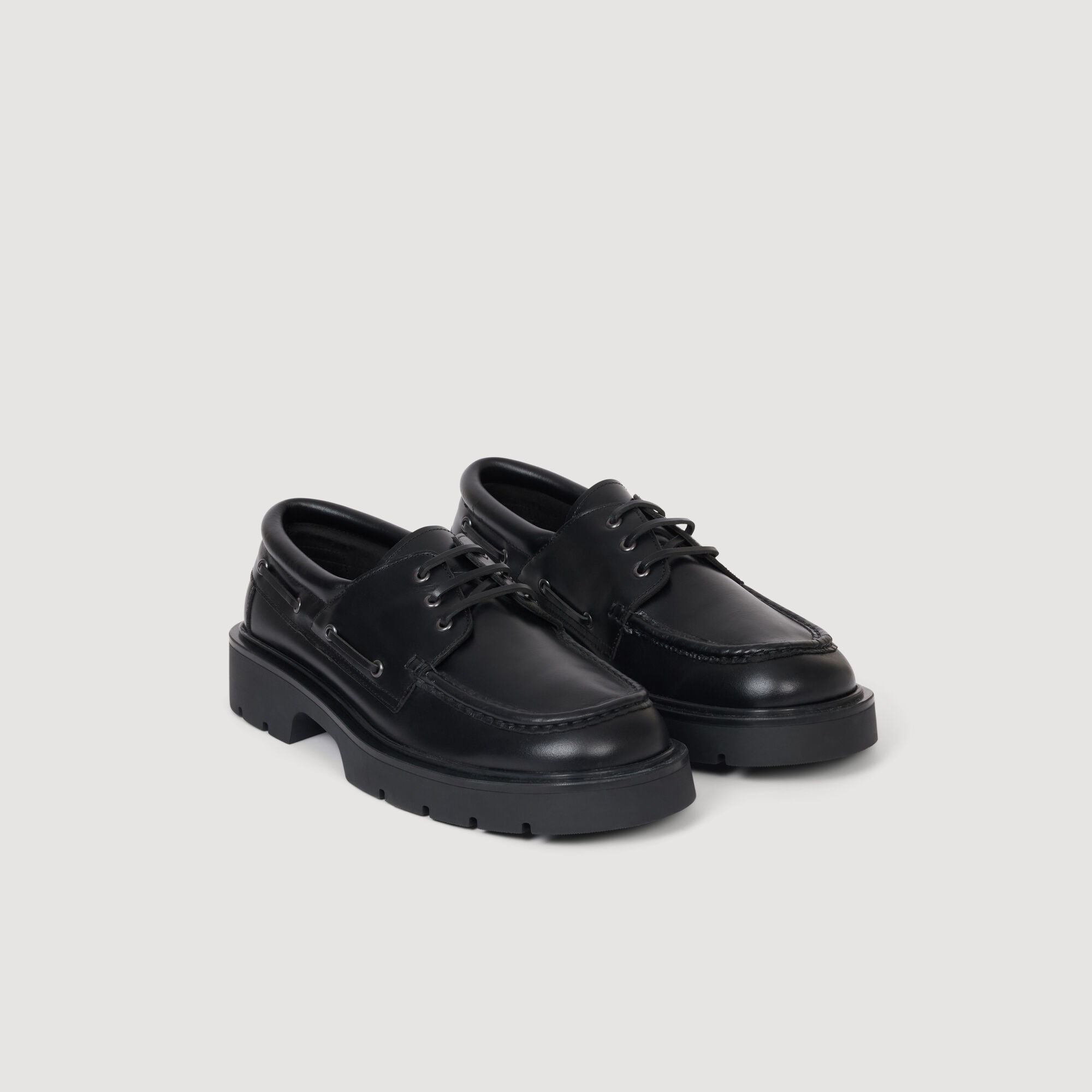 Scarpe da barca in pelle