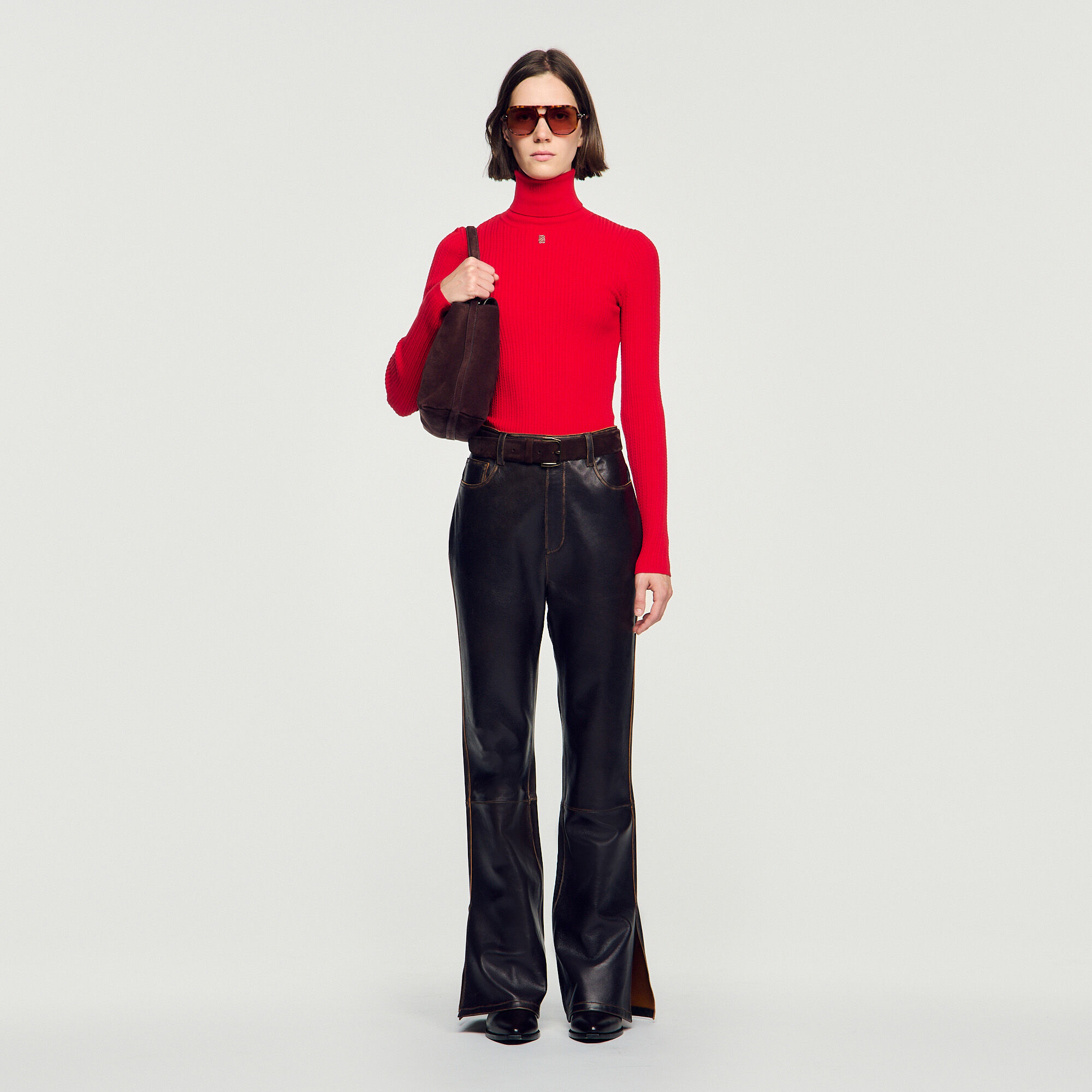 Dolcevita in maglia ritorta - Donna | Sandro