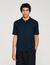 Polo in maglia con colletto con zip