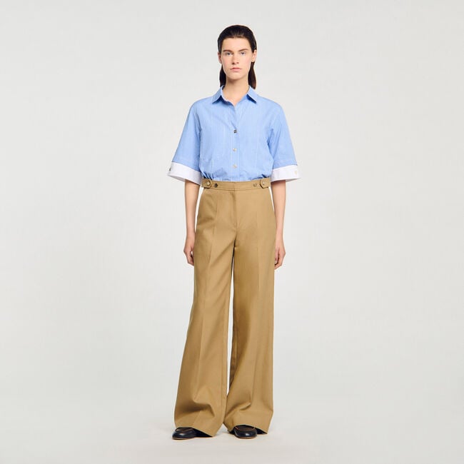 Pantaloni sartoriali in cotone