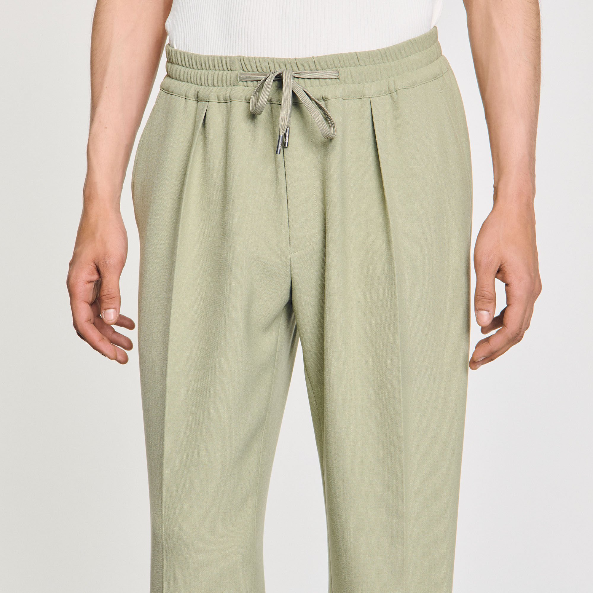Pantaloni dritti elasticizzati