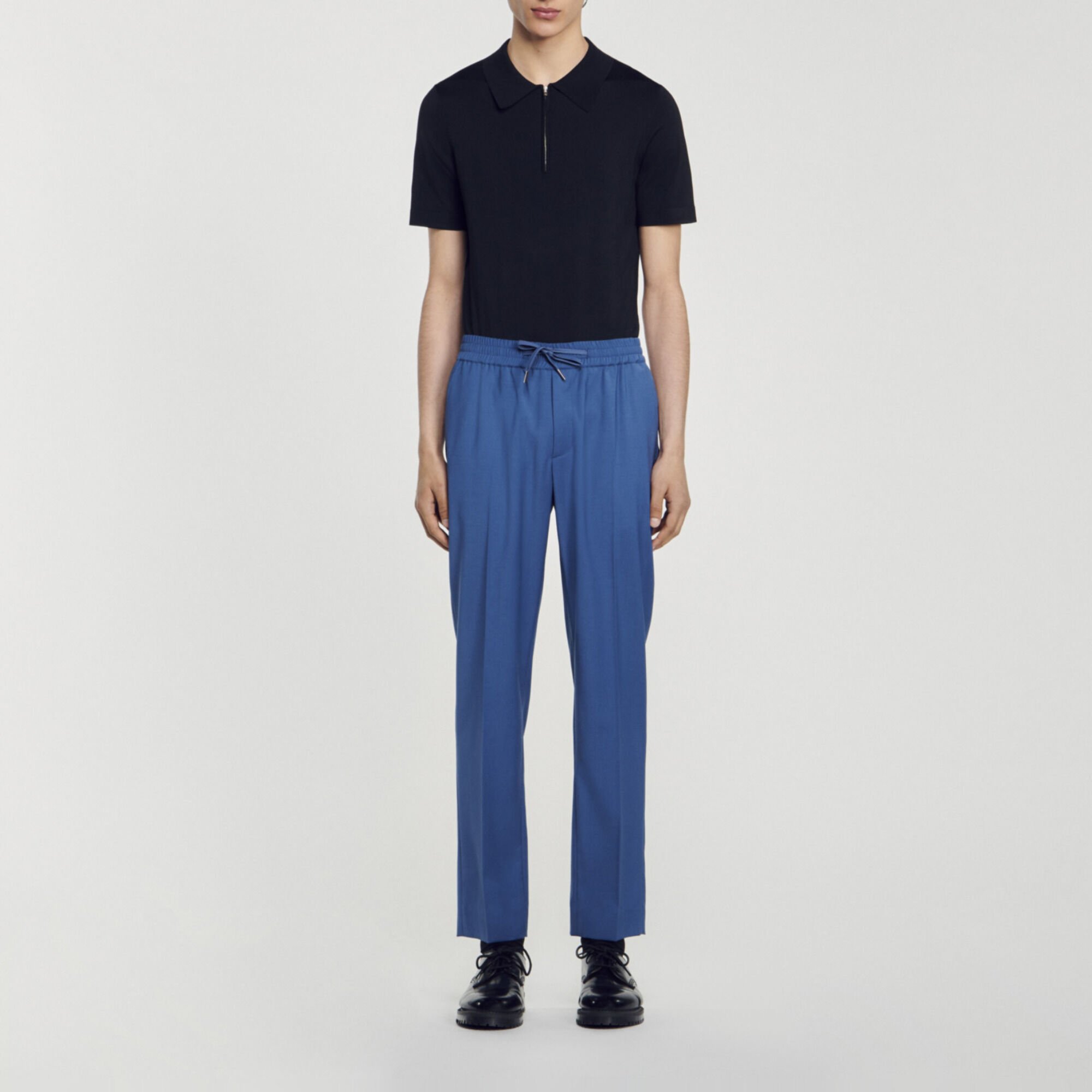 Pantaloni dritti elasticizzati
