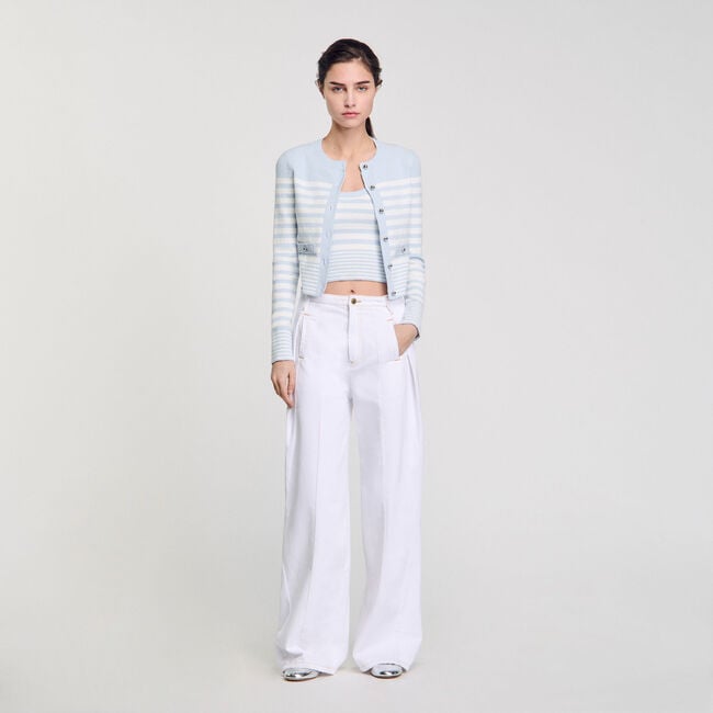 Cardigan a righe