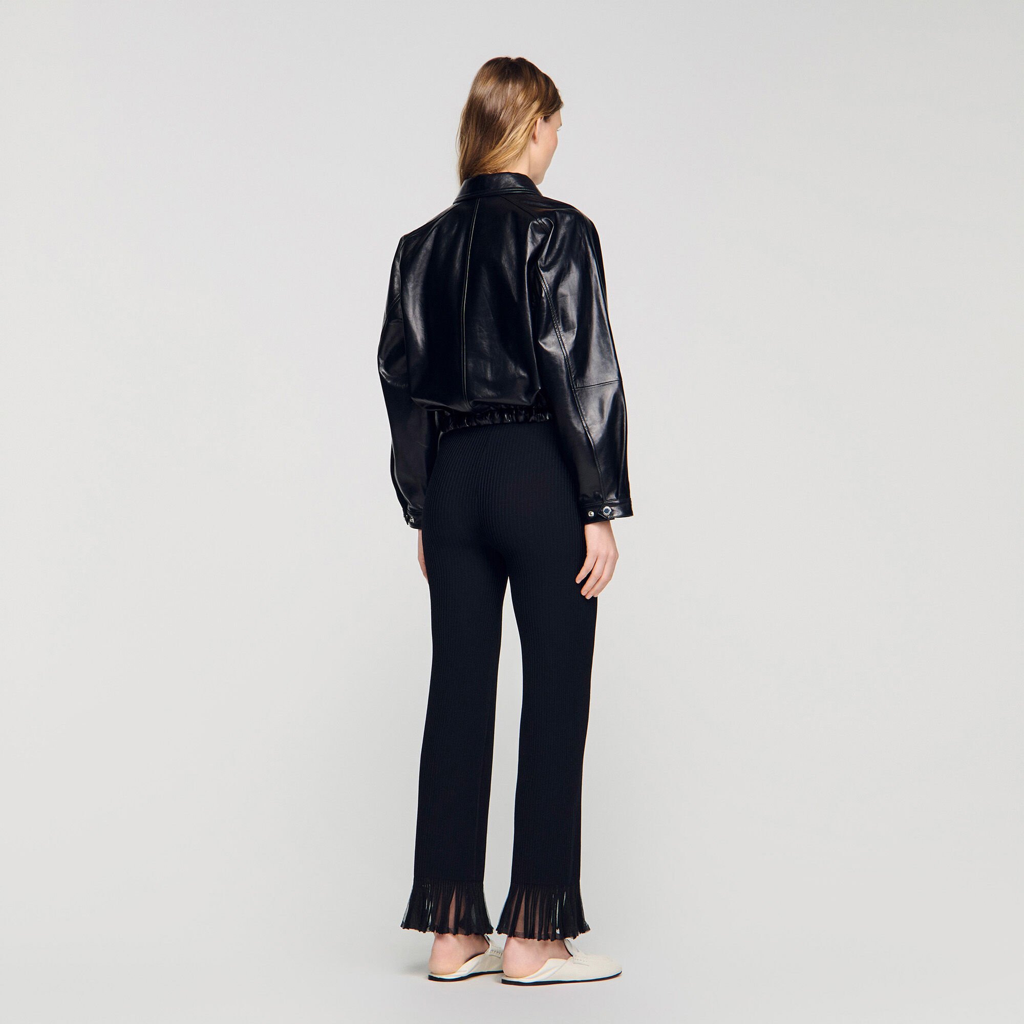 Giubbotto in pelle d'agnello