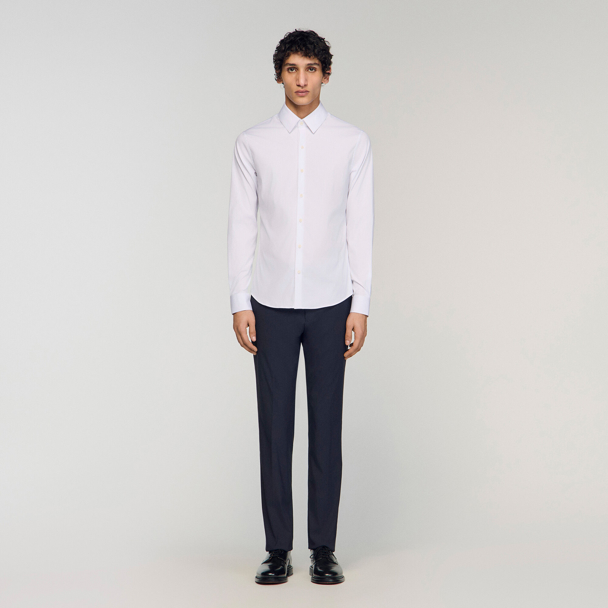 Camicia a tinta unita