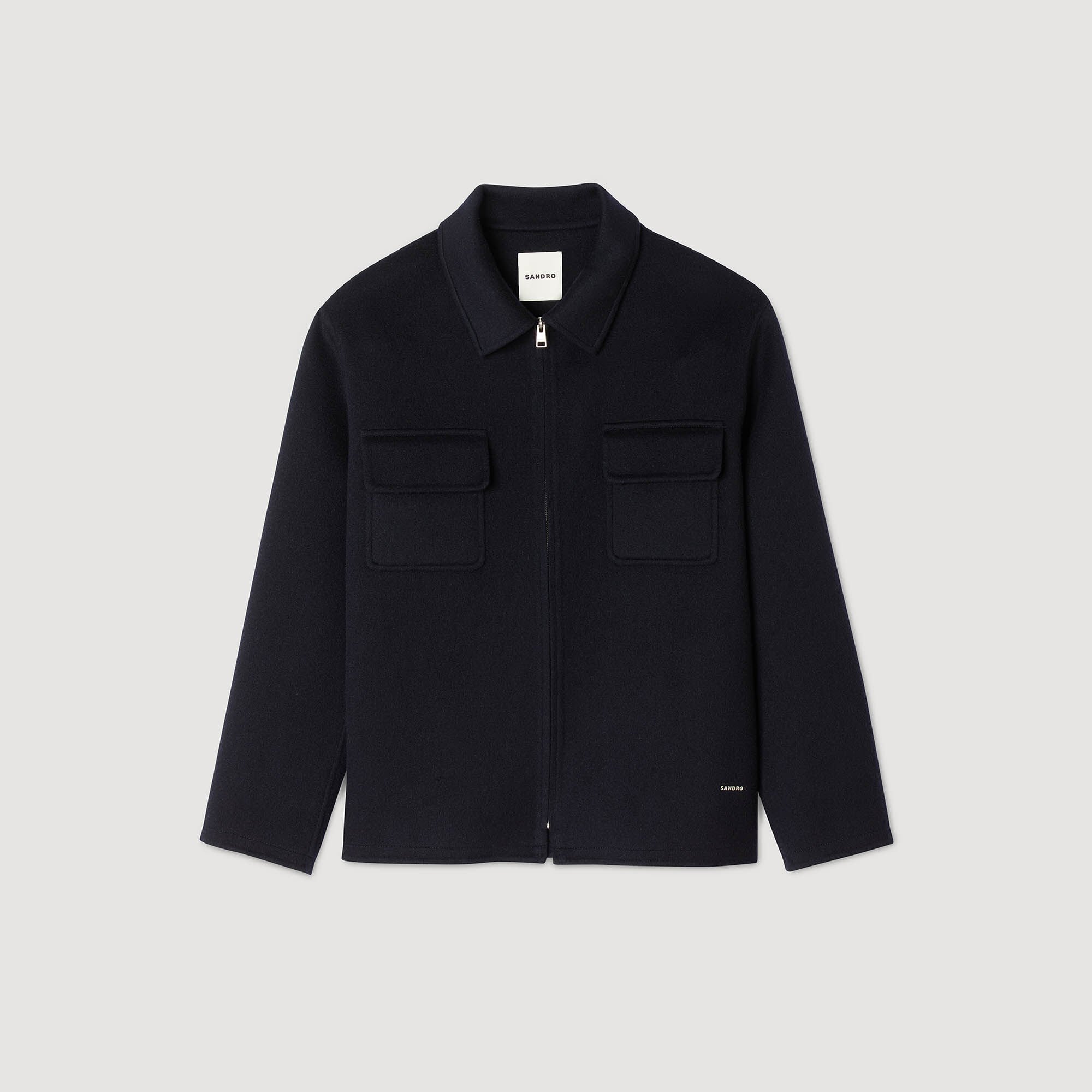 Overshirt con zip