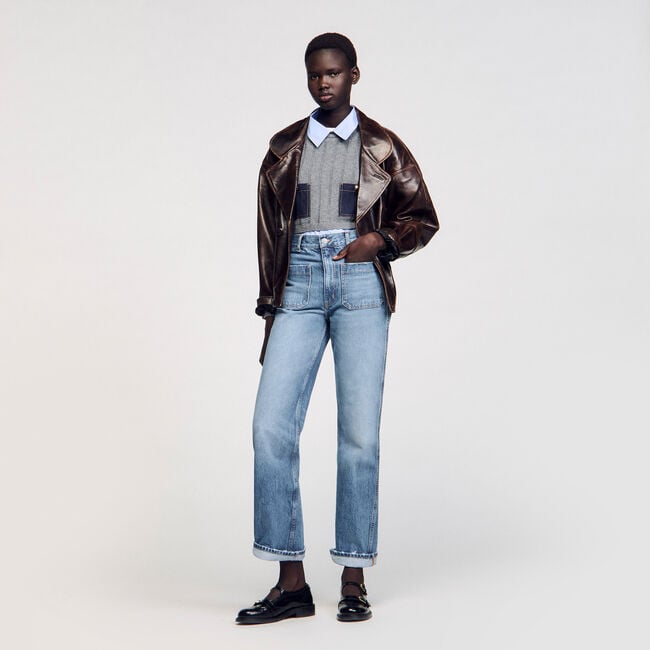Jeans svasati délavé