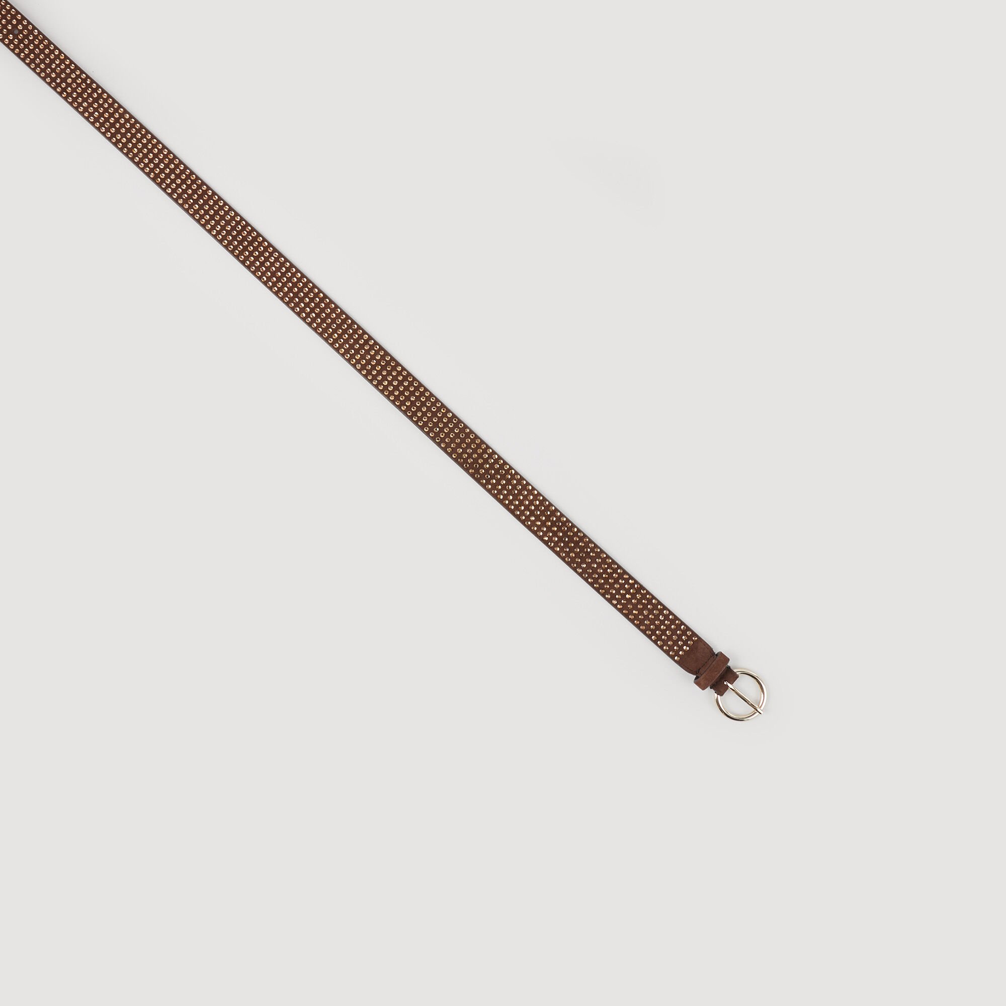 Cintura scamosciata con strass