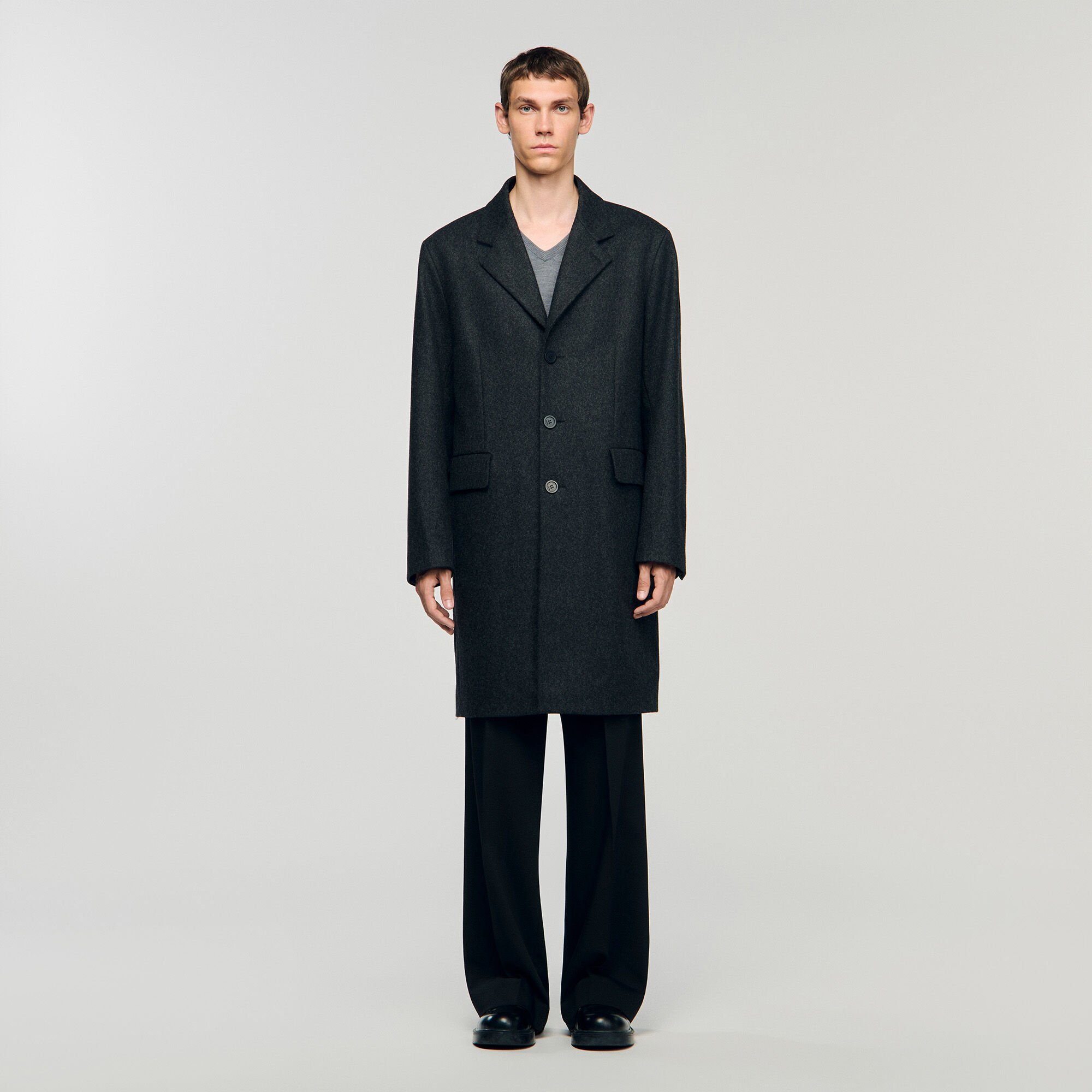Cappotto in panno di lana