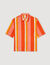 Camicia fluida a righe a maniche corte