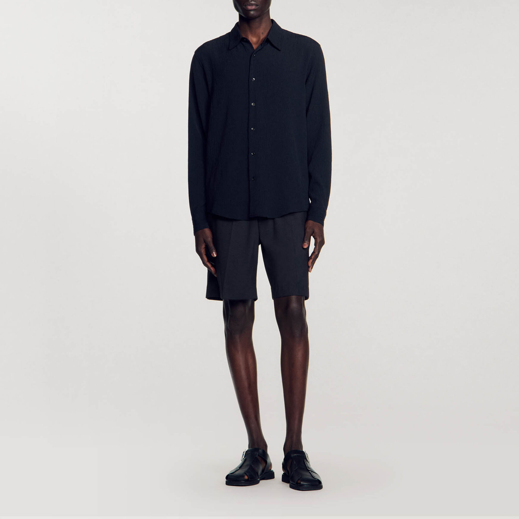 Camicia fluida plissettata - Uomo | Sandro