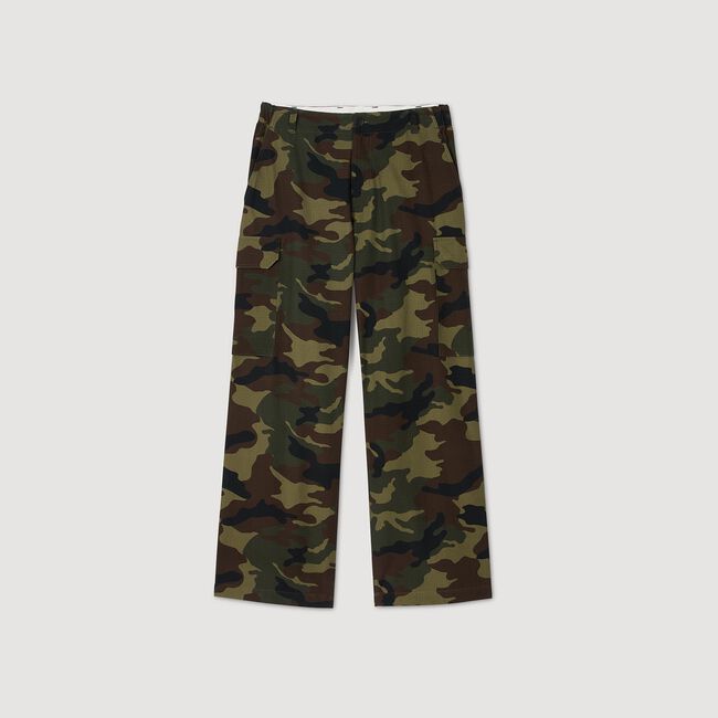 Pantaloni cargo mimetici