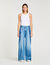 Jeans con inserti a contrasto