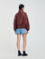 Giubbotto in pelle oversize