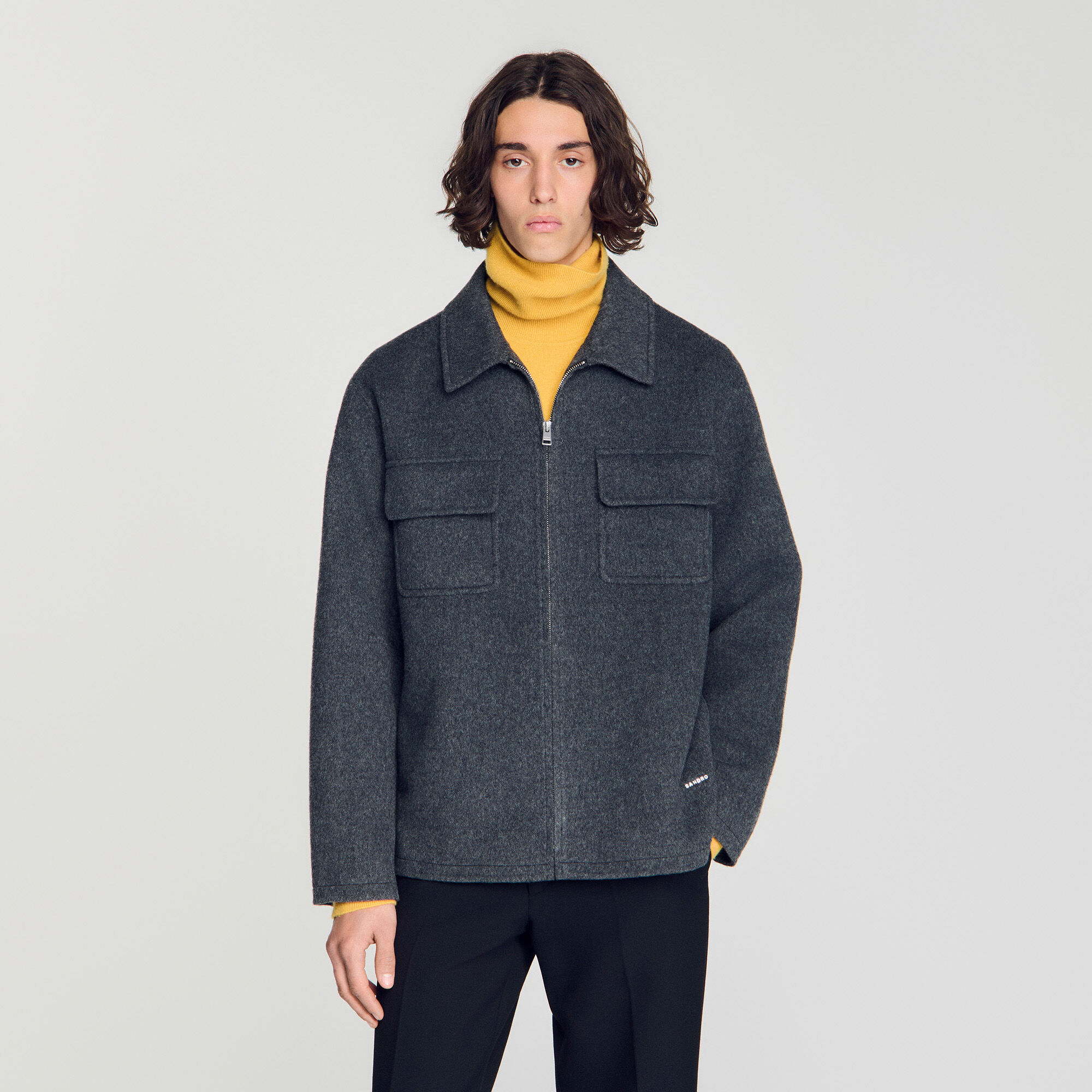 Overshirt con zip