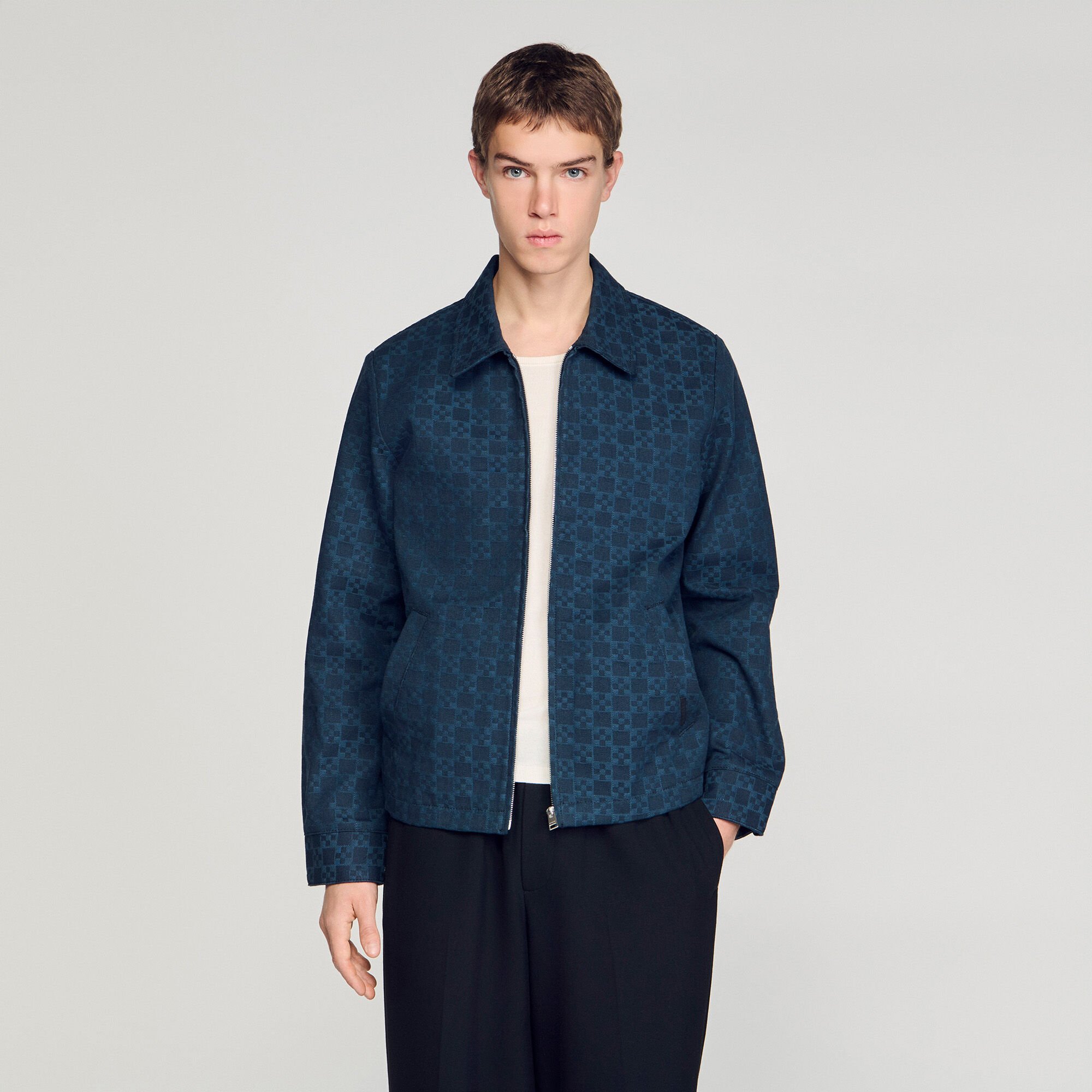 Giubbotto in denim Square Cross