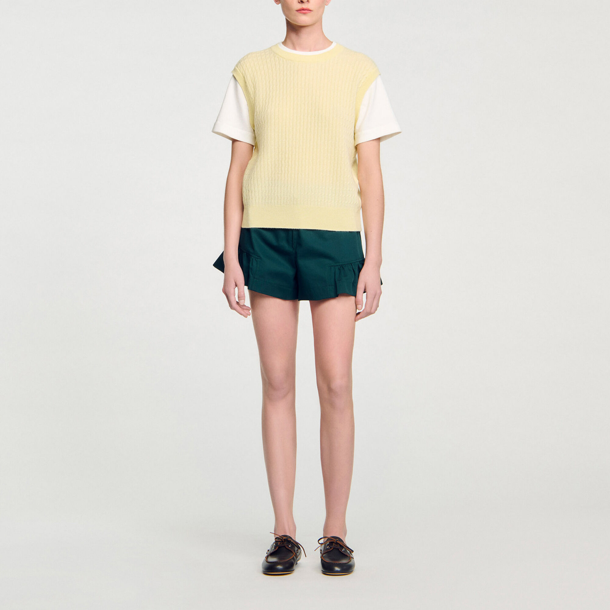 Maglione in maglia bimateriale - Donna | Sandro