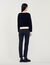 Cardigan bicolore con bottoni