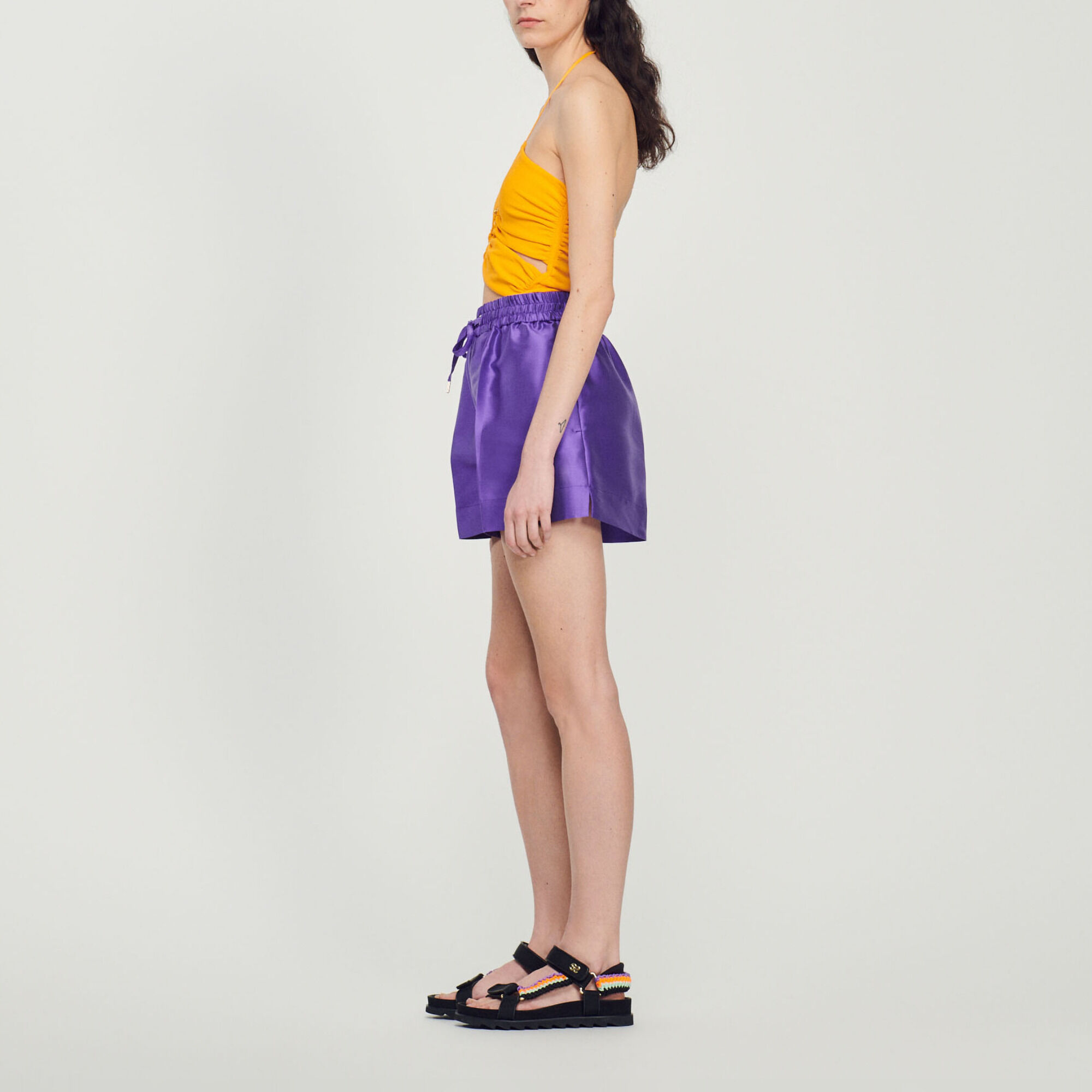 Short larghi satinati